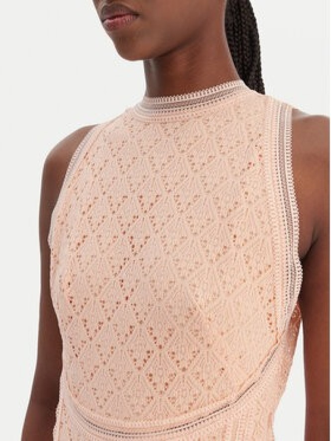 Guess Sukienka letnia W6GK16 K2953 Pomarańczowy Slim Fit