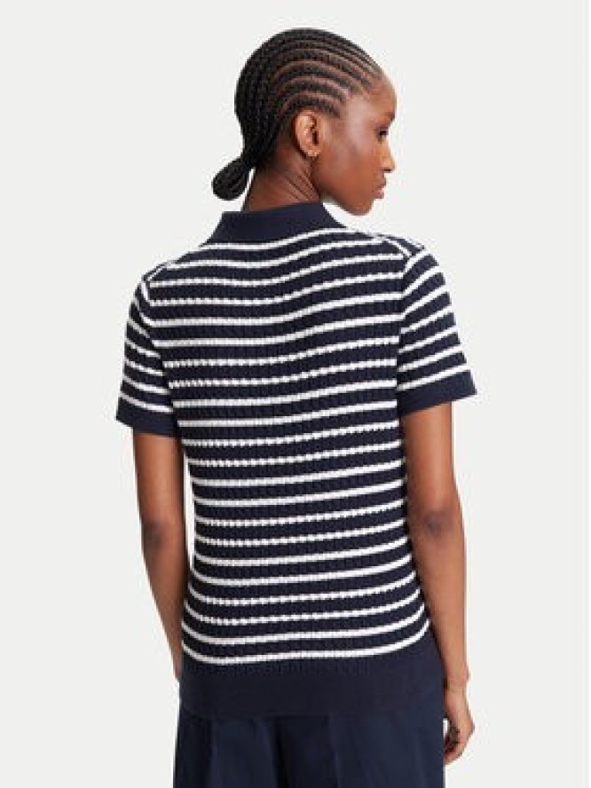 Tommy Hilfiger Sweter Fine WW0WW41474 Granatowy Regular Fit