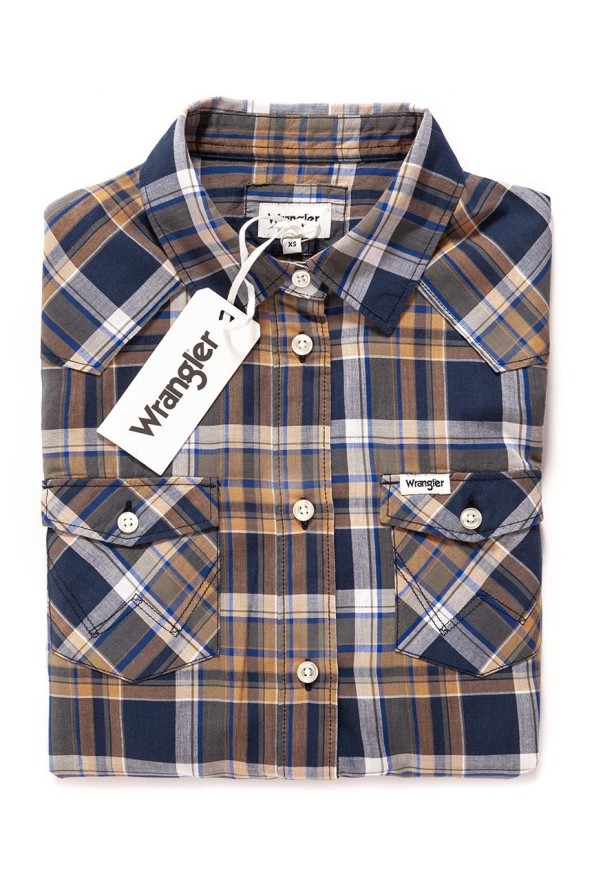 KOSZULA WRANGLER CHECK SHIRT DUSTY OLIVE W5240LU45 112129348