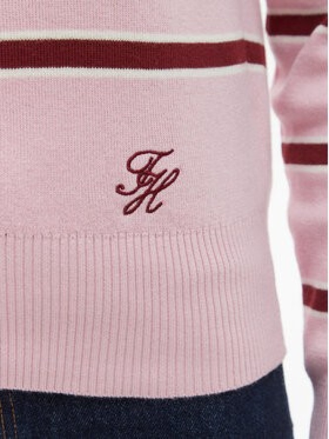 Tommy Hilfiger Kardigan WW0WW49617 Różowy Regular Fit