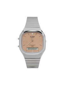 Casio Zegarek Vintage AQ-240E-4AEF Srebrny
