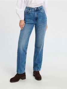 Jeansy straight - niebieski