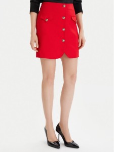 Morgan Spódnica mini 252-JADOR.F Czerwony Slim Fit
