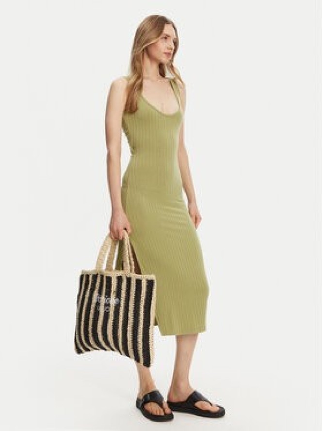 Billabong Sukienka dzianinowa EBJKD00114 Zielony Regular Fit