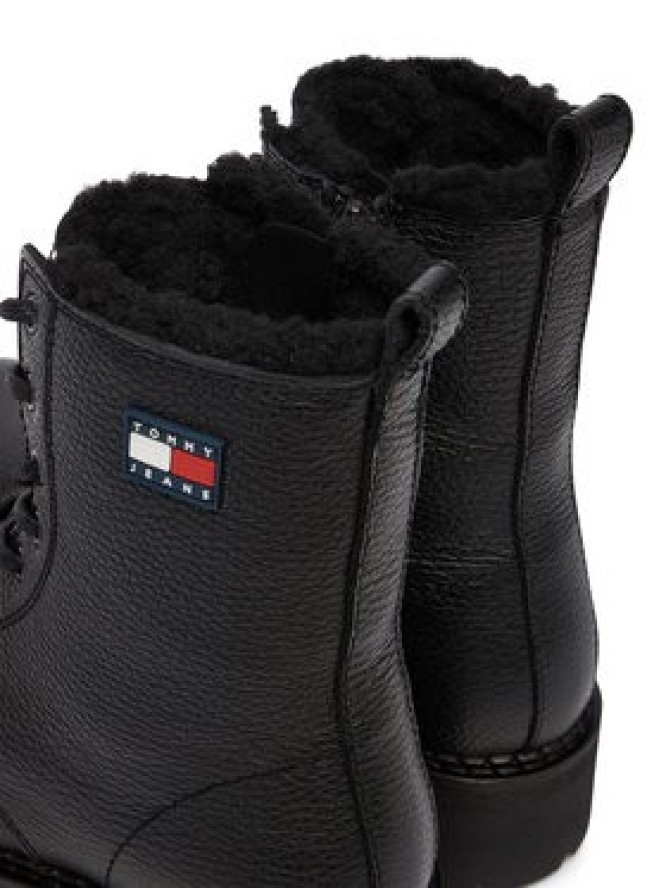 Tommy Jeans Trapery Tjw Urban Laceup Boot Wl EN0EN02906 Czarny
