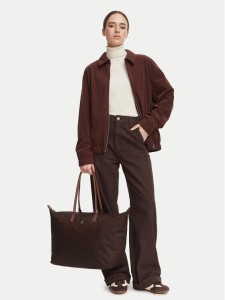 Tommy Hilfiger Torebka Popette Maxi Tote AW0AW17996 Brązowy