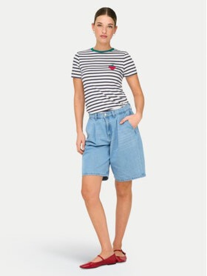 ONLY T-Shirt Heart 15318959 Biały Regular Fit