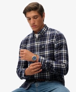 superdry Koszula Lumberjack z długim rękawem z bawełny – krój relaxed