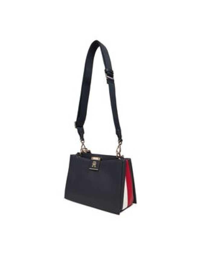 Tommy Hilfiger Torebka Th Her Med Satchel Corp AW0AW17830 Granatowy