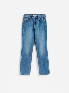 Jeansy straight slim - niebieski