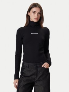 Karl Lagerfeld Jeans Golf A4W17015 Czarny Slim Fit