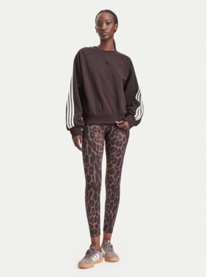adidas Bluza Adidas Kit 3-Stripes KW7702 Brązowy Loose Fit