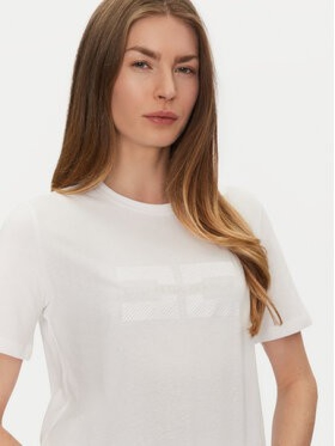 Elisabetta Franchi T-Shirt MA-002-51E2-V200 Biały Regular Fit