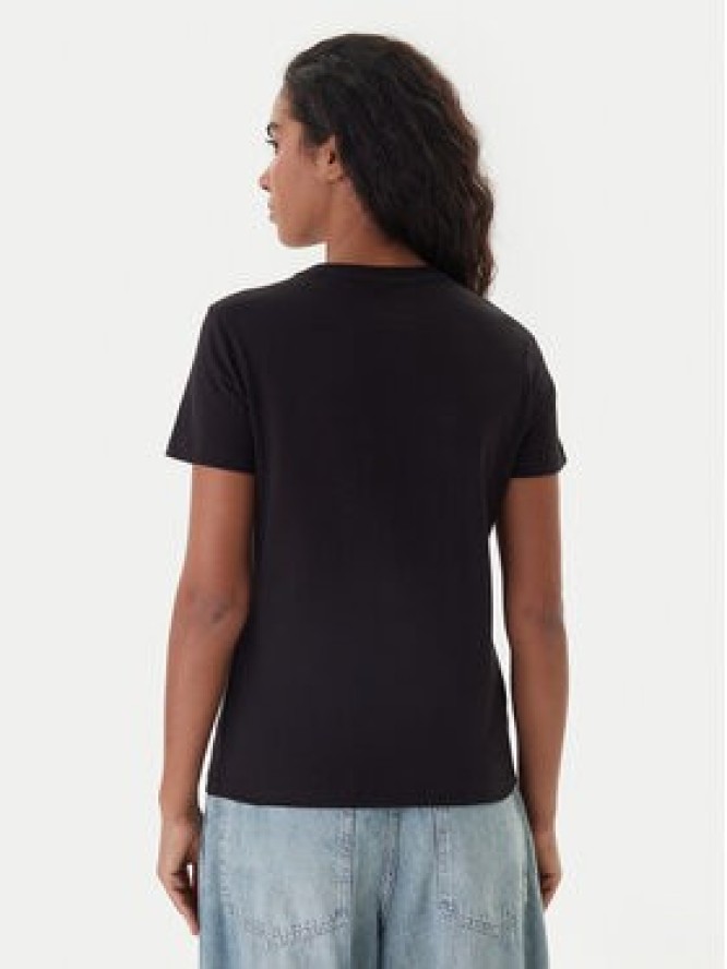 Tommy Jeans T-Shirt Flag DW0DW22562 Czarny Regular Fit