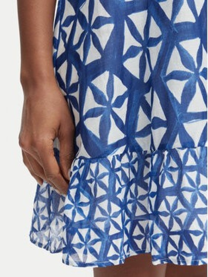 Iconique Sukienka letnia IC25-085 Niebieski Regular Fit