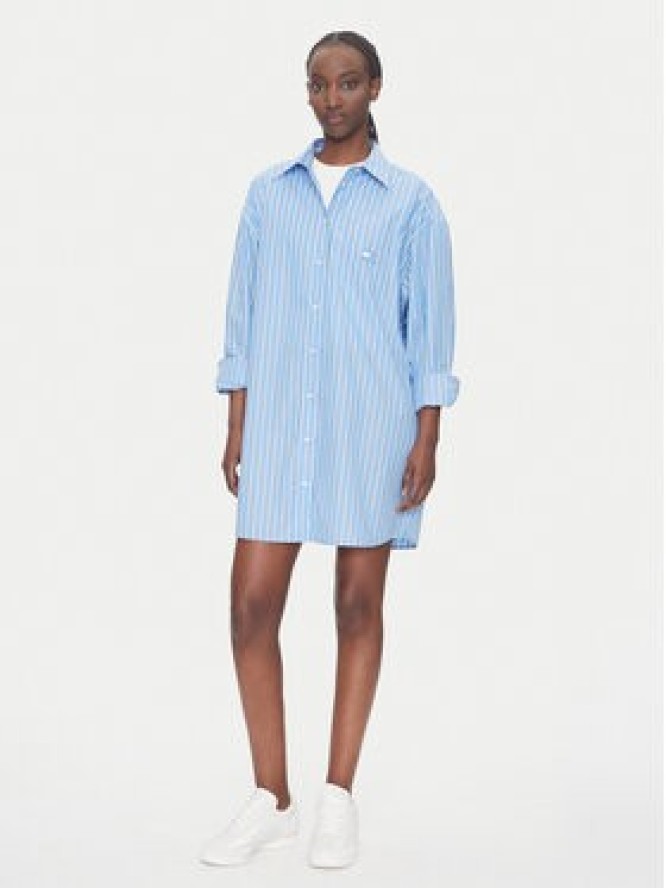 Tommy Jeans Sukienka koszulowa DW0DW21122 Niebieski Relaxed Fit