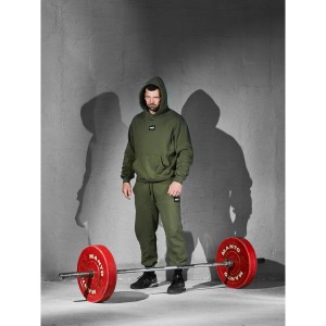 MANTO spodnie dresowe LABEL 25 khaki