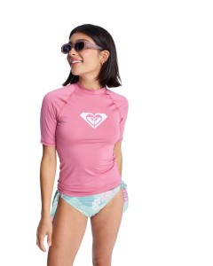 Koszulka rash vest z krótkim rękawem WHOLE HEARTED Różowy Kobiety