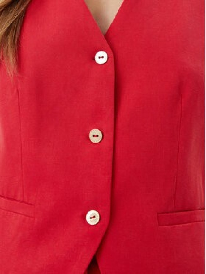 LOLA CASADEMUNT Kamizelka LS2502007 Czerwony Regular Fit
