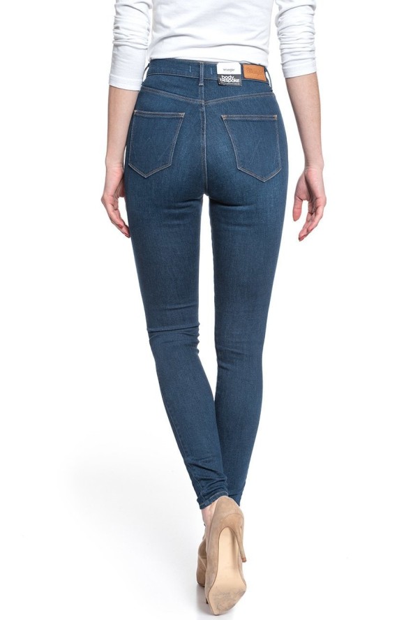 WRANGLER SUPER HIGH SKINNY DARK INDIGO W27WVQX1E 112128201