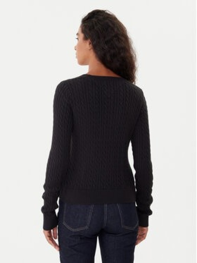 Tommy Jeans Sweter Cable Essential DW0DW22165 Czarny Regular Fit