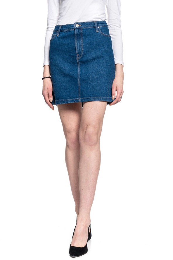 LEE A LINE ZIP SKIRT DAMSKA SPÓDNICA JEANSOWA L38FLTYM 112108157