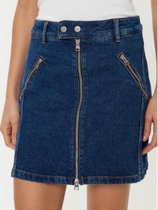 HUGO Spódnica jeansowa mini Gavade 50530320 Niebieski Slim Fit
