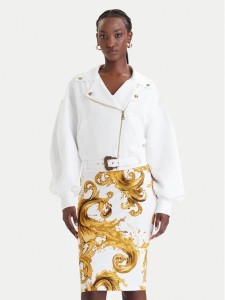 Versace Jeans Couture Kurtka przejściowa 80HAS410 N0432 Biały Loose Fit