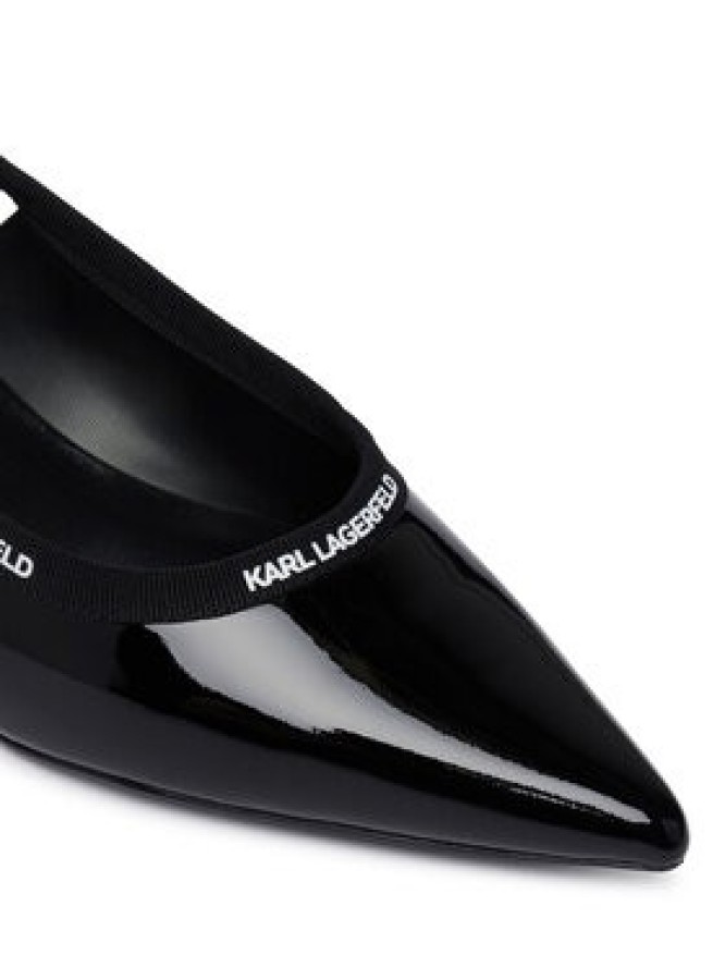 KARL LAGERFELD Czółenka Pasha KL30109R Czarny