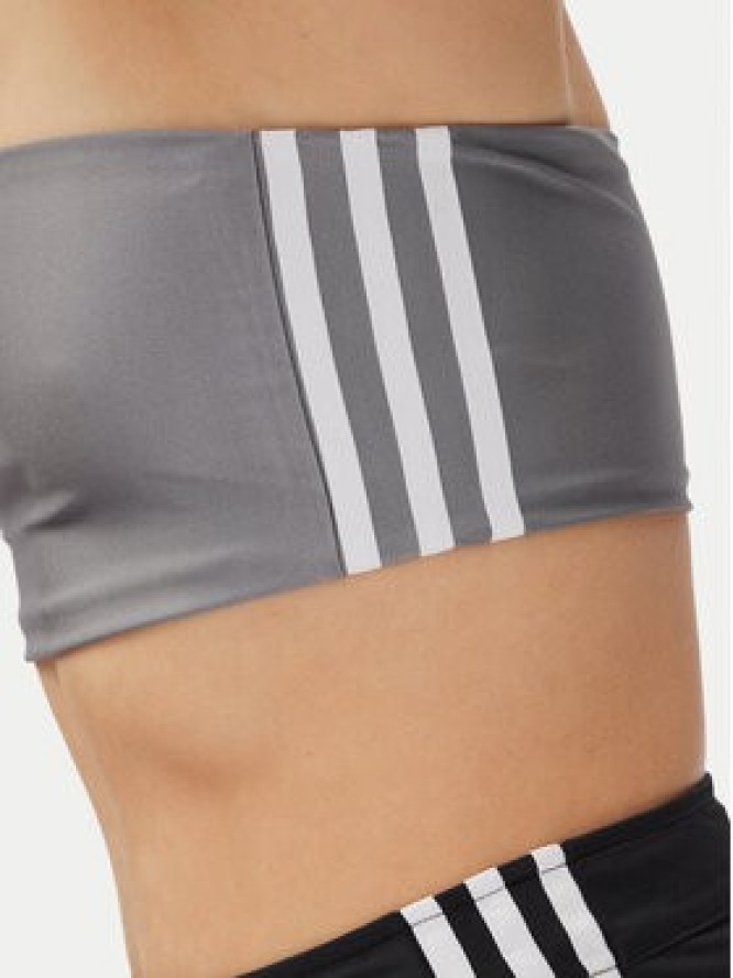 adidas Top 3-Stripes JD3385 Szary Slim Fit