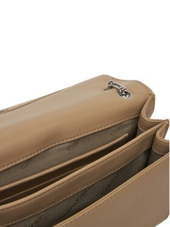 Calvin Klein Torebka Ck Medium Conv Chain Bag K60K612810 Beżowy