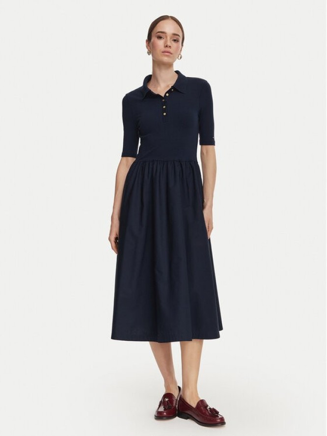 Tommy Hilfiger Sukienka codzienna WW0WW52227 Granatowy Regular Fit