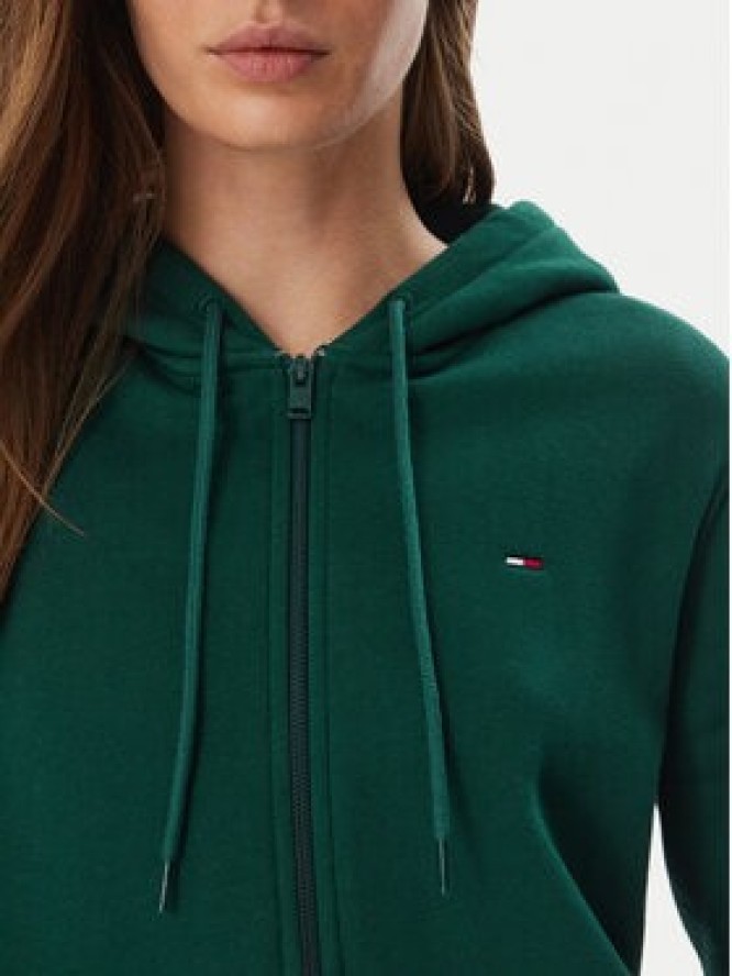 Tommy Jeans Bluza Flag DW0DW19729 Zielony ciemny Regular Fit