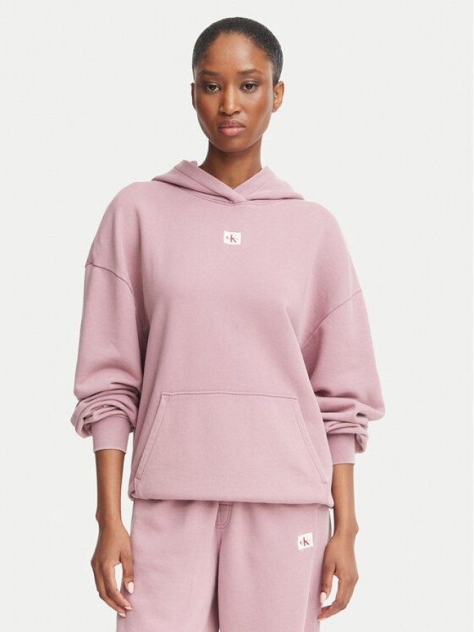 Calvin Klein Jeans Bluza LV047H223G Różowy ciemny Regular Fit