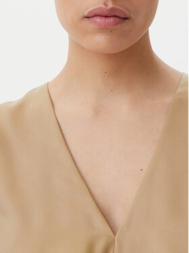 Liu Jo Sukienka koktajlowa WA5176 T5973 Beżowy Regular Fit