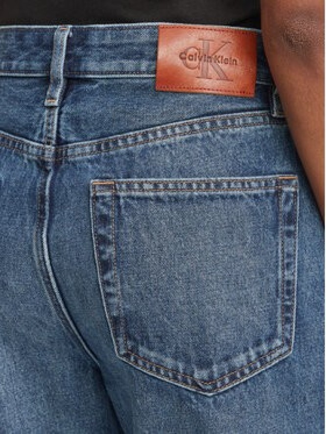 Calvin Klein Jeans Jeansy 90s LV047H722G Granatowy Straight Fit