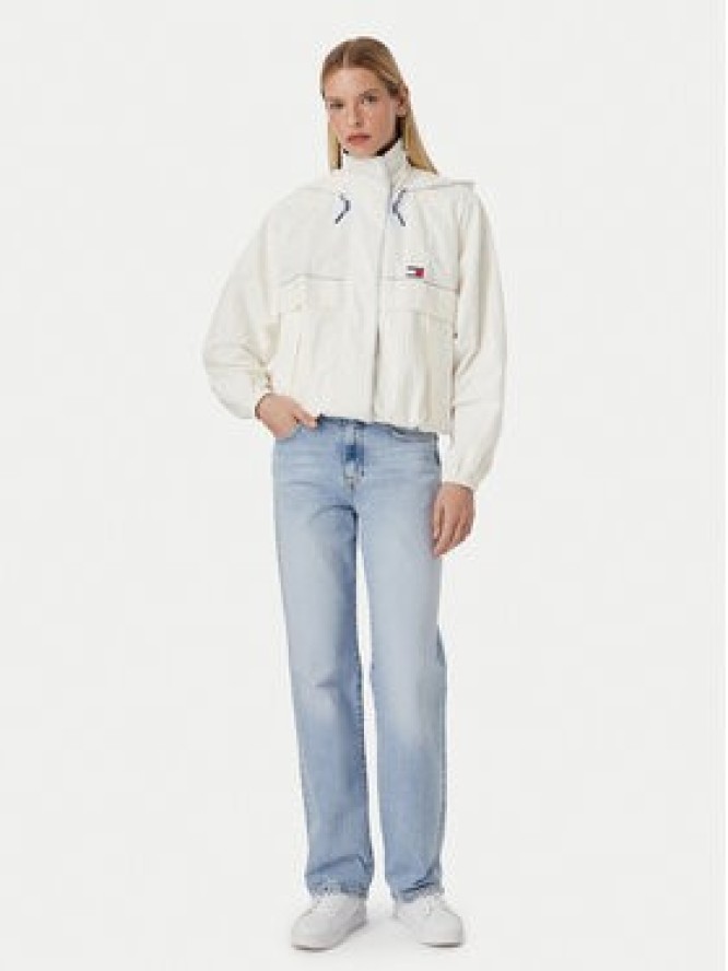 Tommy Jeans Wiatrówka Regatta DW0DW22915 Biały Oversize