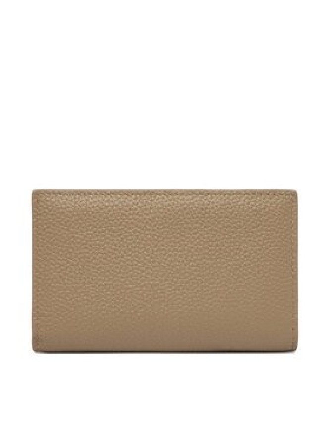 Calvin Klein Portfel Emblem Hw Pebble Snap Cardholder LV04F1127G Beżowy
