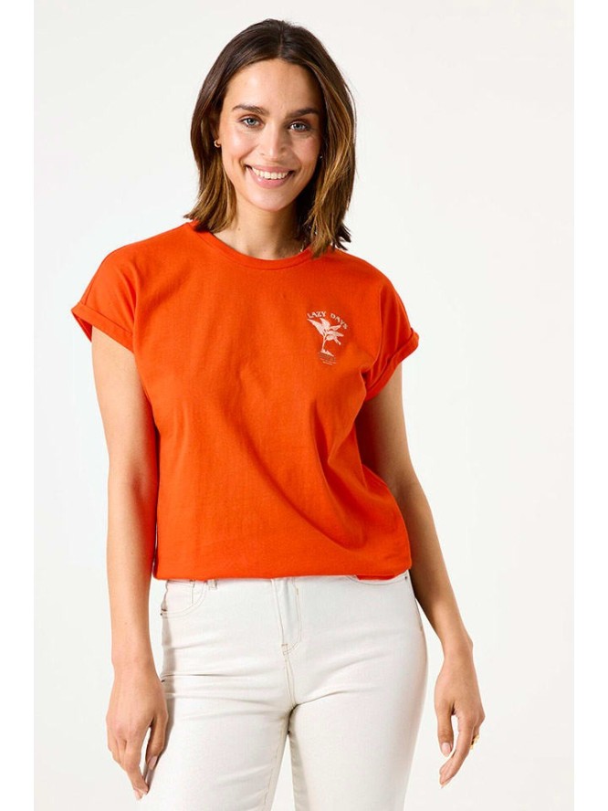 Garcia Koszulka w kolorze pomarańczowym rozmiar: L