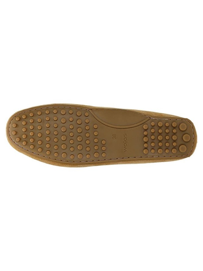 Wojas Skórzane mokasyny w kolorze jasnobrązowym rozmiar: 38