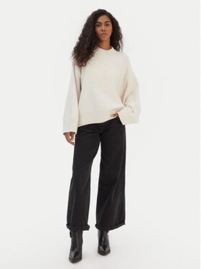 HUGO Sweter Shelly B 50554217 Écru Oversize