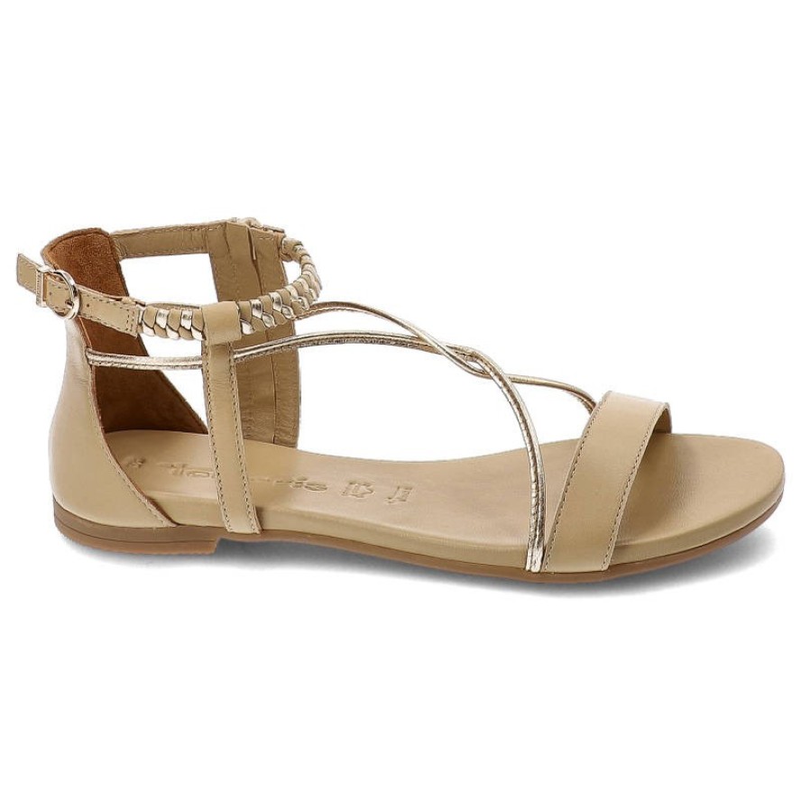 Beżowe Sandały Damskie Tamaris Modne Letnie Buty