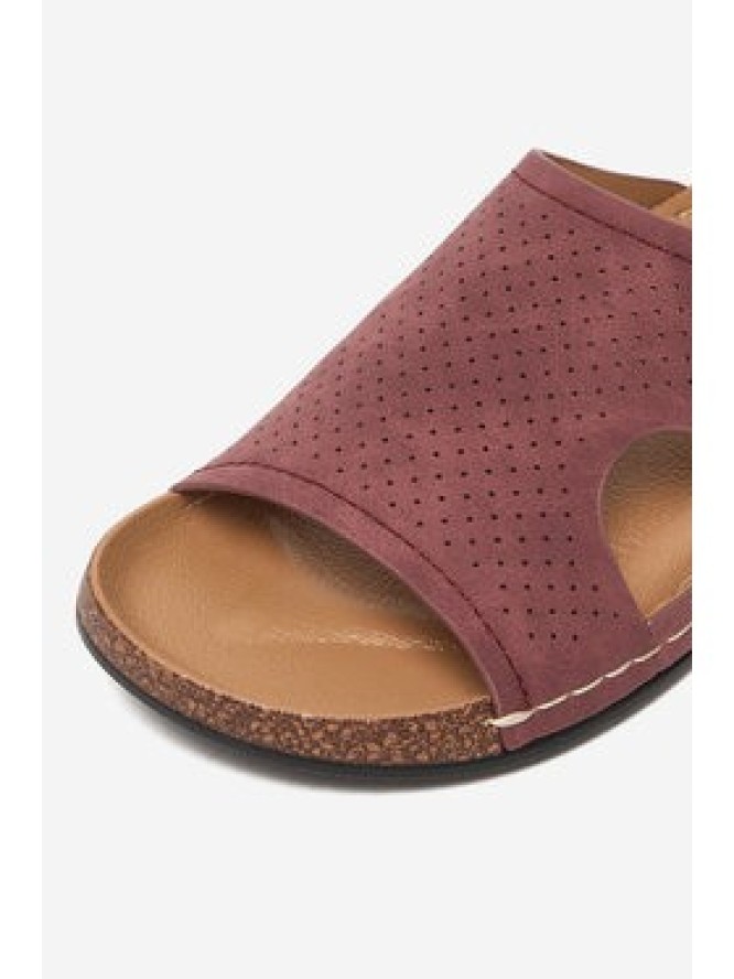 Go Soft Klapki CEO-W25701 Bordowy