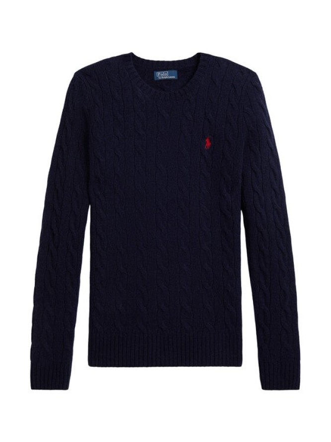 Polo Ralph Lauren Sweter 211971865003 Granatowy Slim Fit