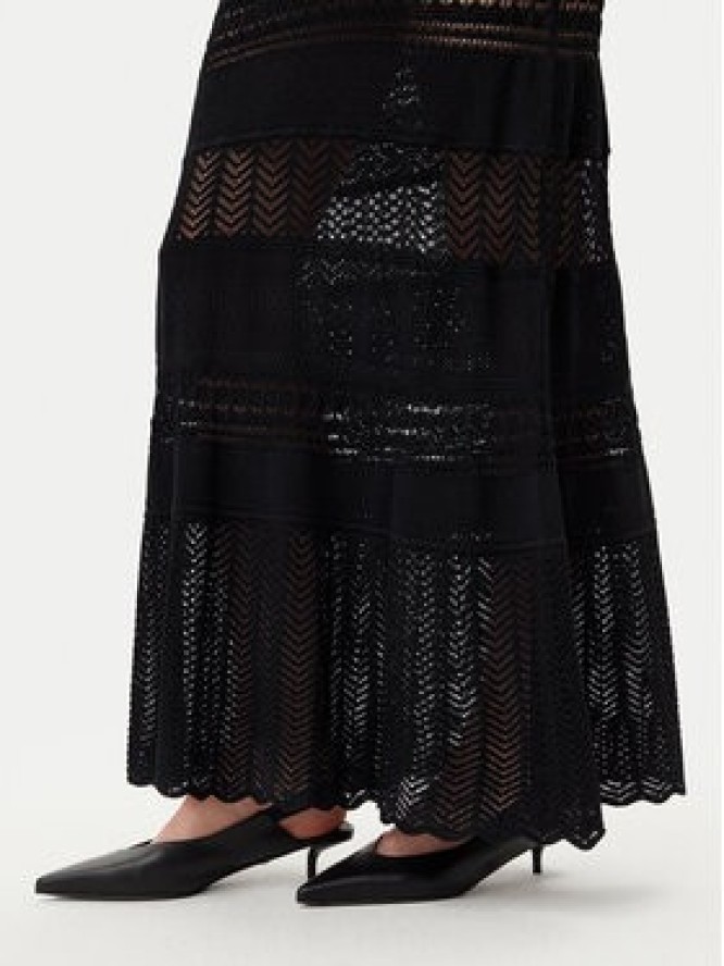 TWINSET Sukienka dzianinowa 251TT3105 Czarny Slim Fit