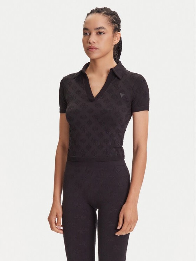 Guess Bluzka V5YP10 Z3OA0 Czarny Regular Fit