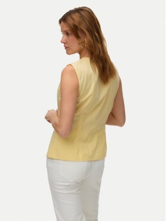 Vero Moda Kamizelka Selma 10345675 Żółty Regular Fit