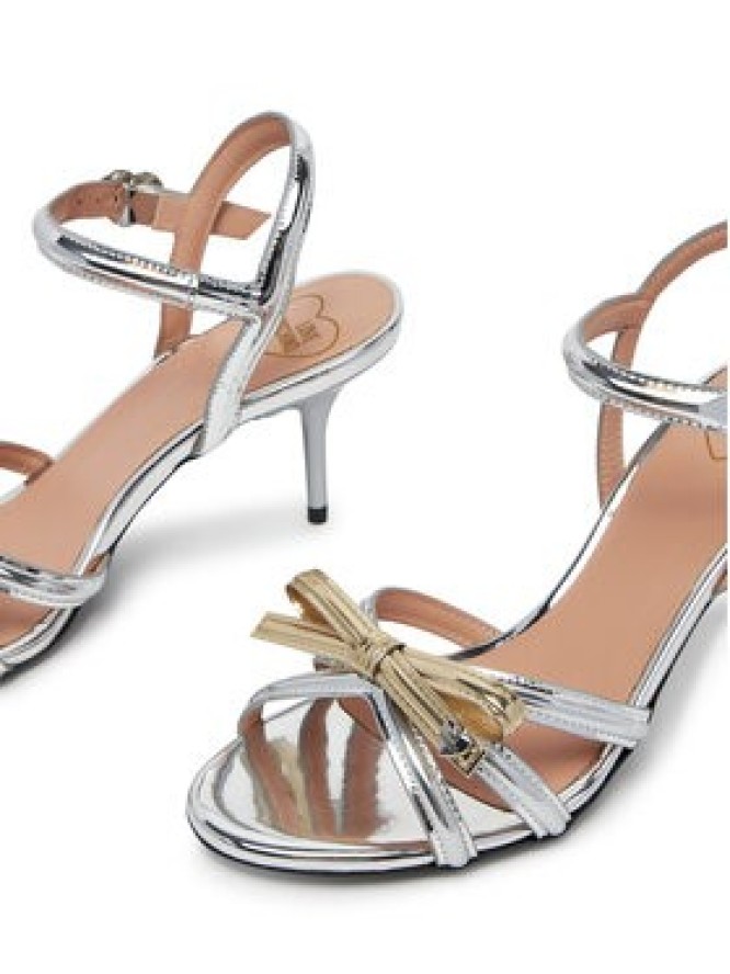 LOVE MOSCHINO Sandały JA16096G1MJE190A Srebrny