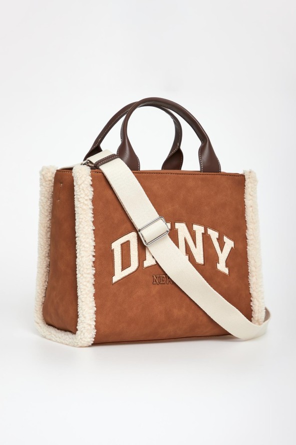 Torebka damska z futerkiem Hadlee DKNY