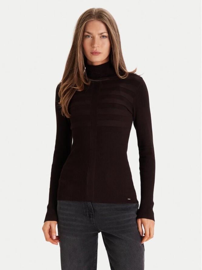 Morgan Golf 132-MENTOS.M Brązowy Slim Fit